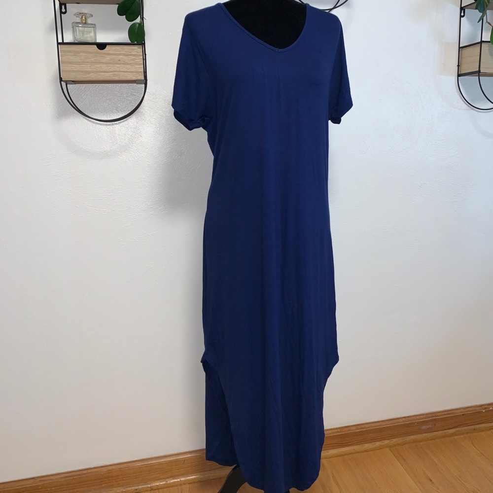 Dark Blue T-shirt Dress